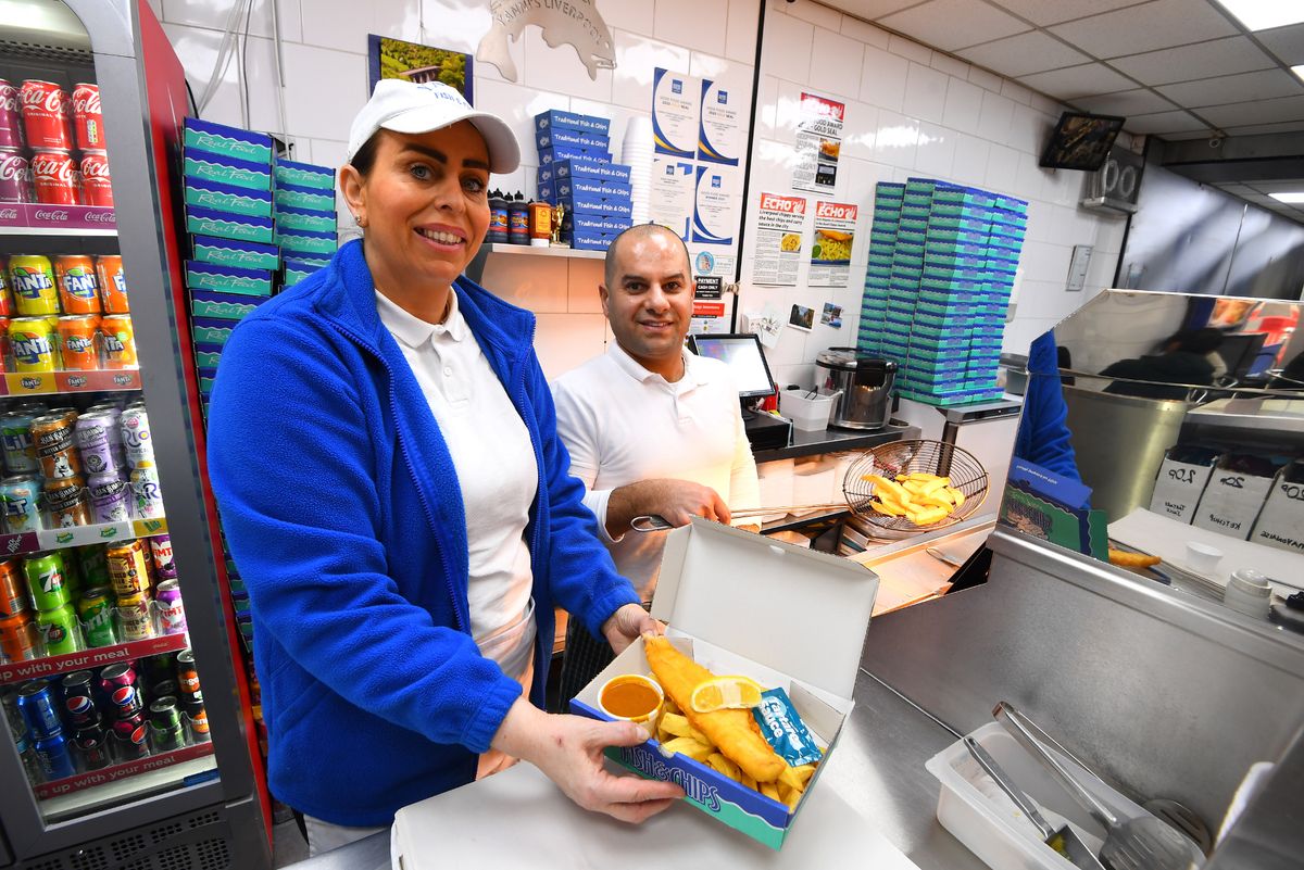 Yanni and Sandra Lawton, from Yanni's Traditional Fish & Chips