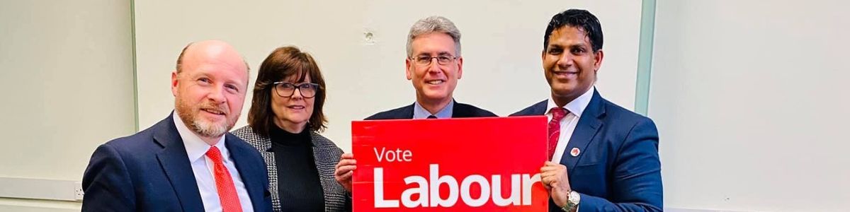 Diane Donaldson, second left, with Hodge Hill and North Solihull MP Liam Byrne, Police and Crime Commissioner Simon Forster and fellow councillor Majid Mahmood