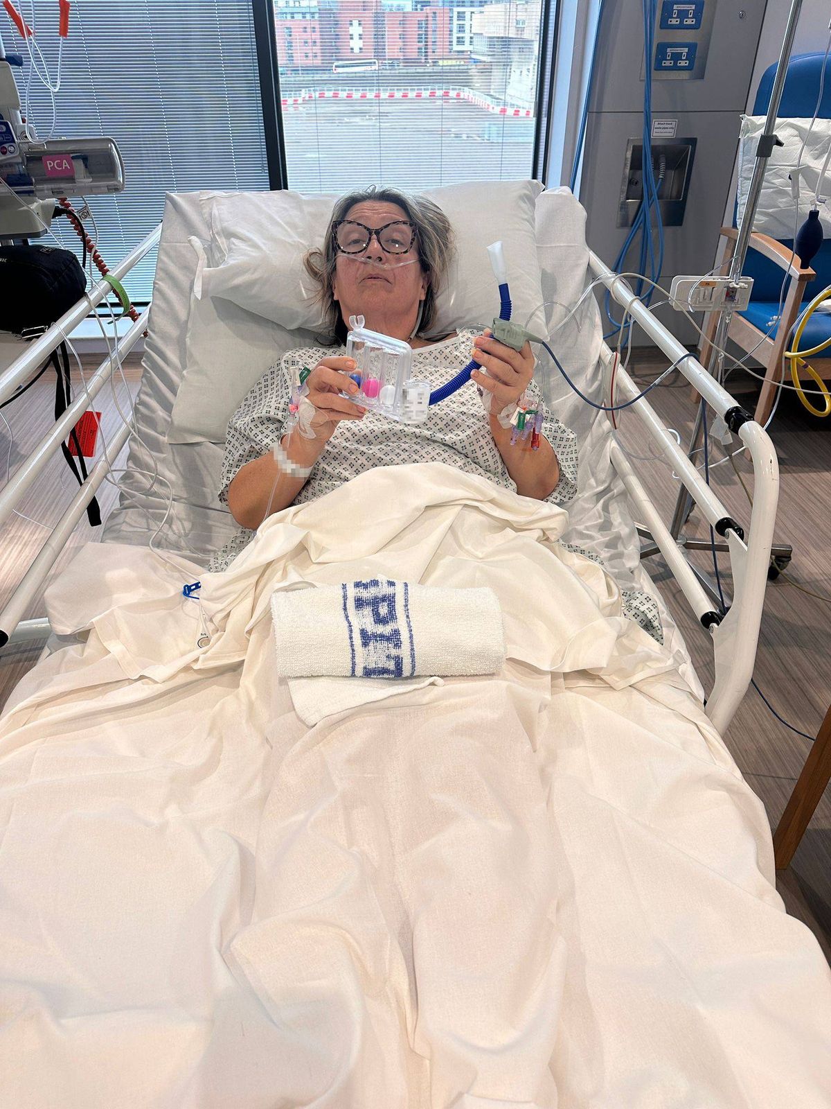 Ruth in hospital