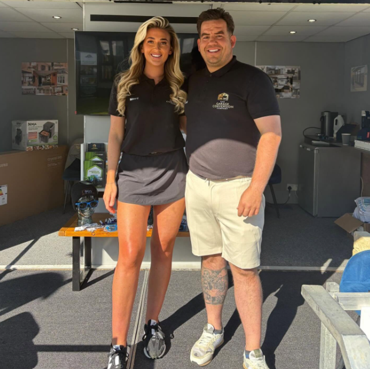 Derek McMillan with his partner Mercedes McMillan.