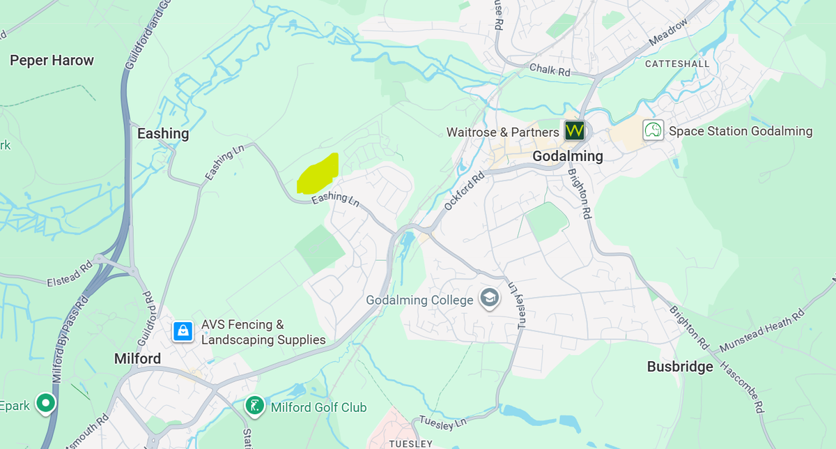 Ashill Land's proposals are for a green belt site roughly highlighted in yellow