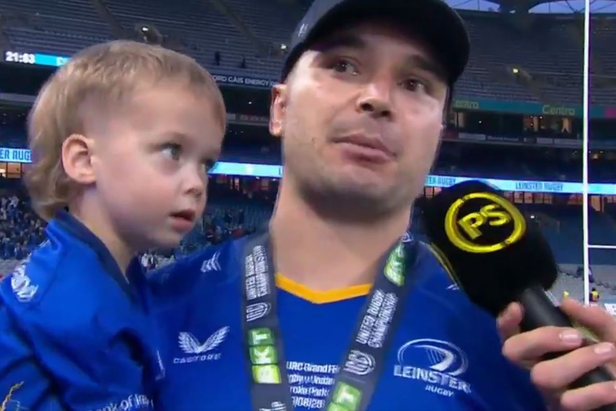 James Lowe was interviewed after the match
