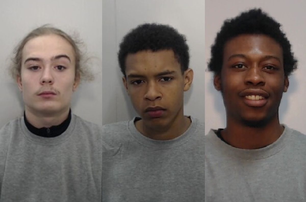 Mugshots at the time of Ryan Cashin (left), Marquis Richards (middle) and Giovanni Lawrence, (right)
