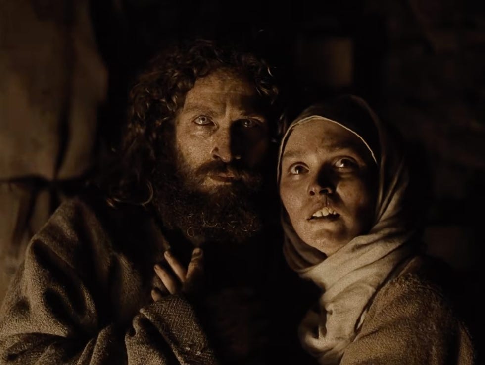 aaron taylor johnson and lily rose depp in werwulf