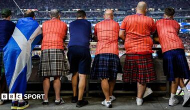 Scotland fans at Boston Stadium