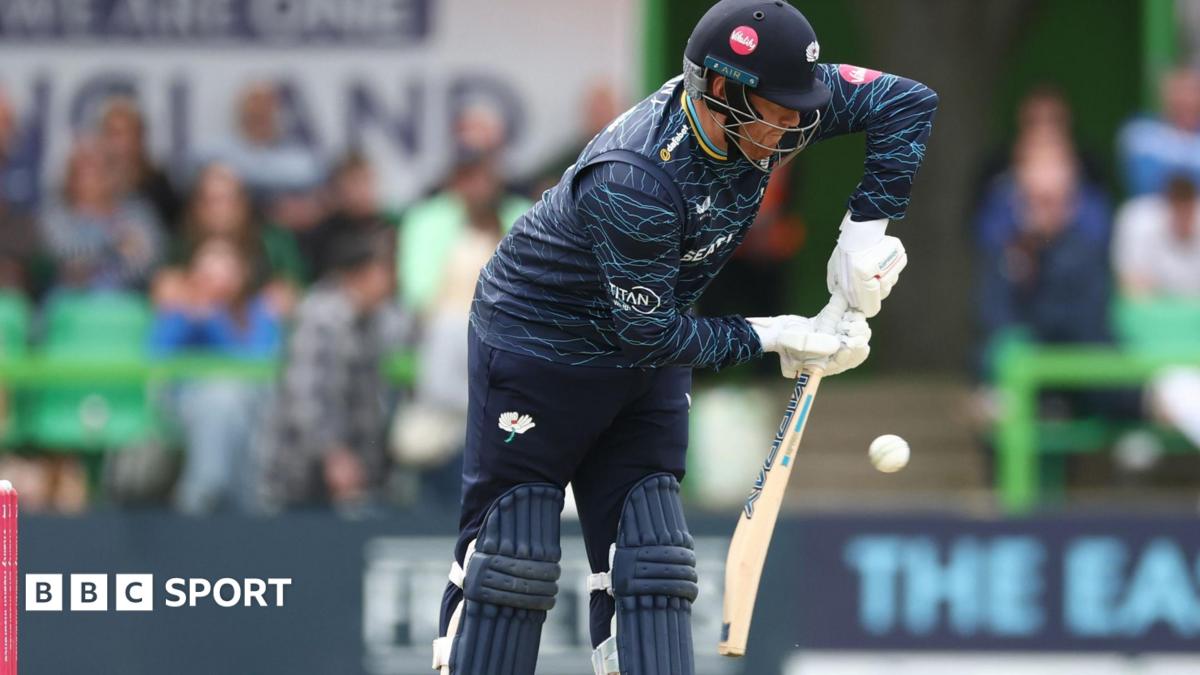 Jonny Bairstow on his way to 39 in the White Rose county's T20 Blast defeat to Leicestershire on Sunday.