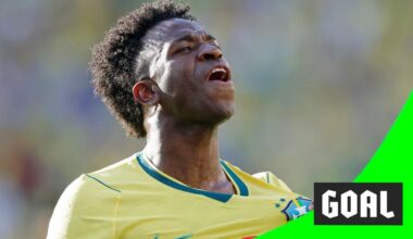 Brazil's Vinicius Jr equalises for his side in their World Cup match against Morocco.