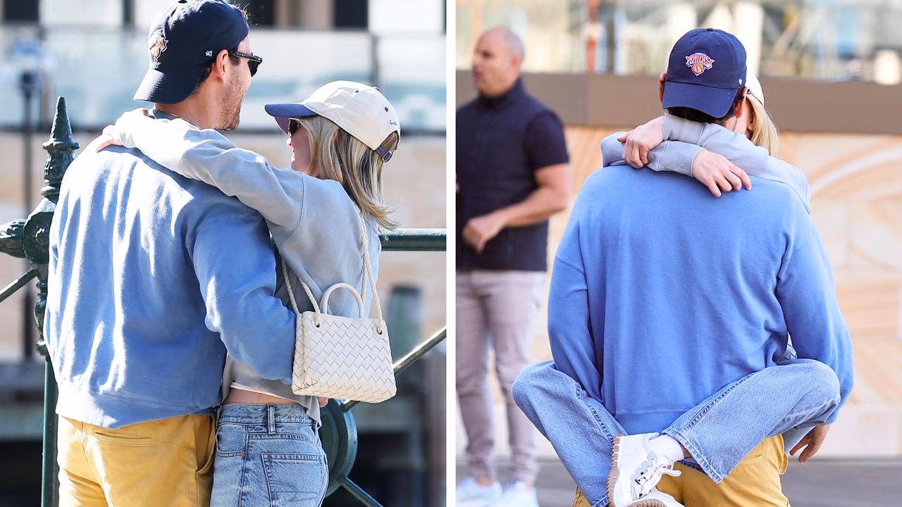 Sydney Sweeney and boyfriend Scooter Braun kiss in Sydney outing
