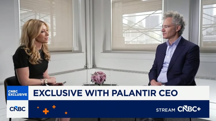 Palantir CEO Alex Karp says businesses are 'unhappy' with the frontier AI labs