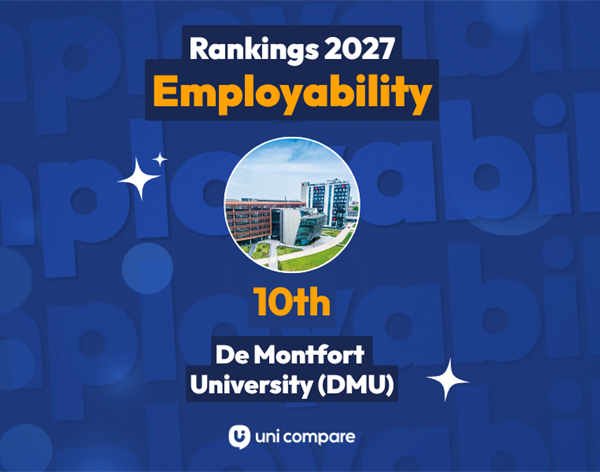 DMU ranked in the UK's top ten universities for employability
