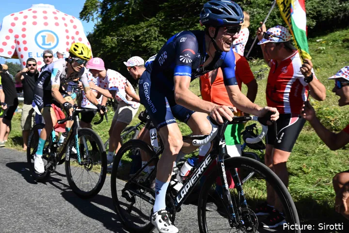 David Gaudu in action at the Tour de France