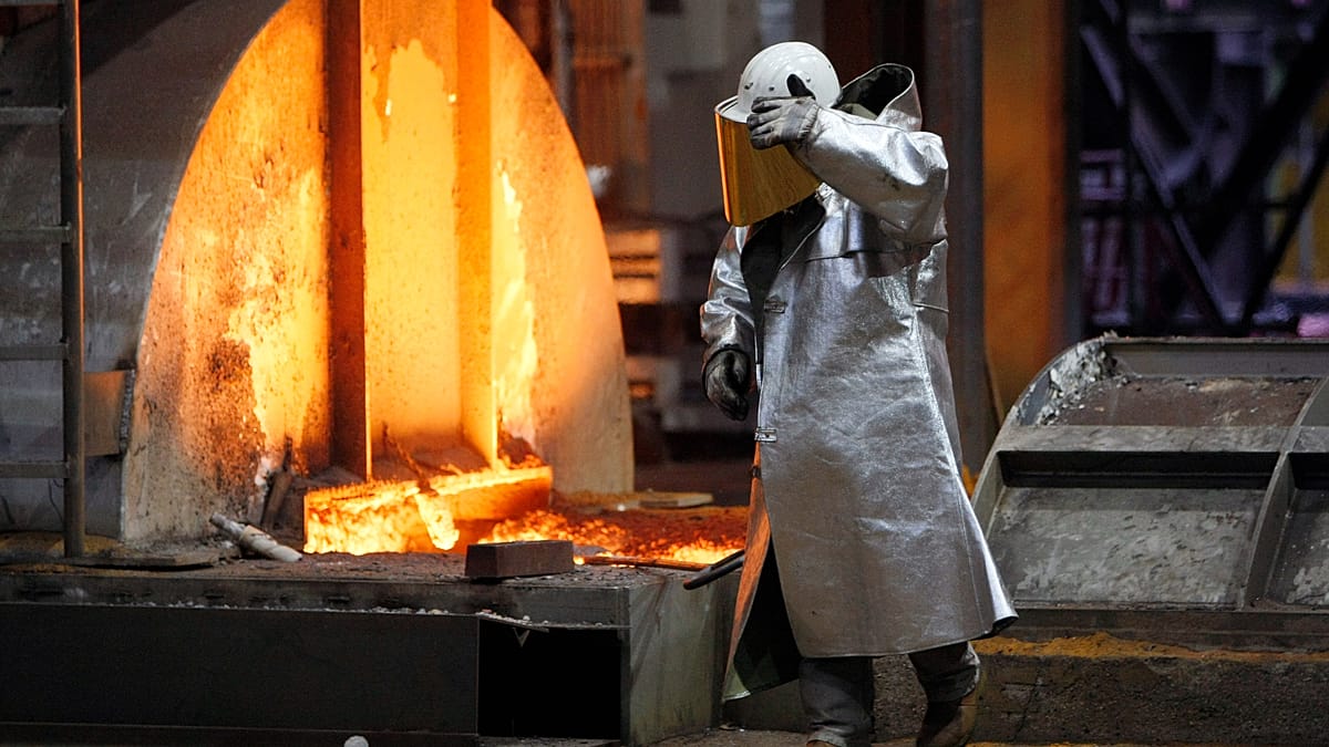 German industrial output rises for the first time this year but is still 'too little'