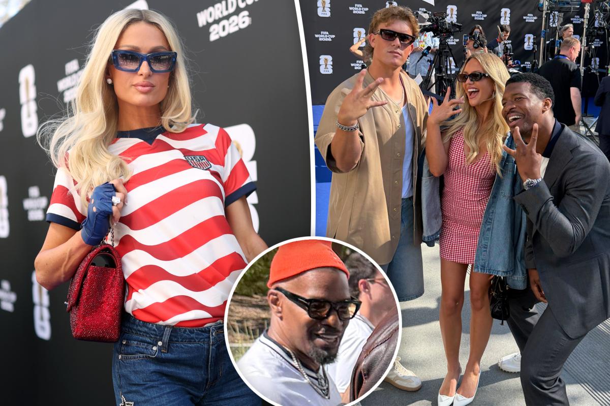 Paris Hilton, Jamie Foxx among celebs at USA vs Paraguay FIFA World Cup 2026 game