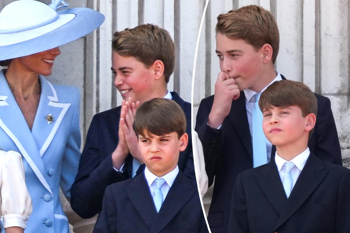 Prince George fights off sneeze during national anthem, cracks up with mom Kate Middleton