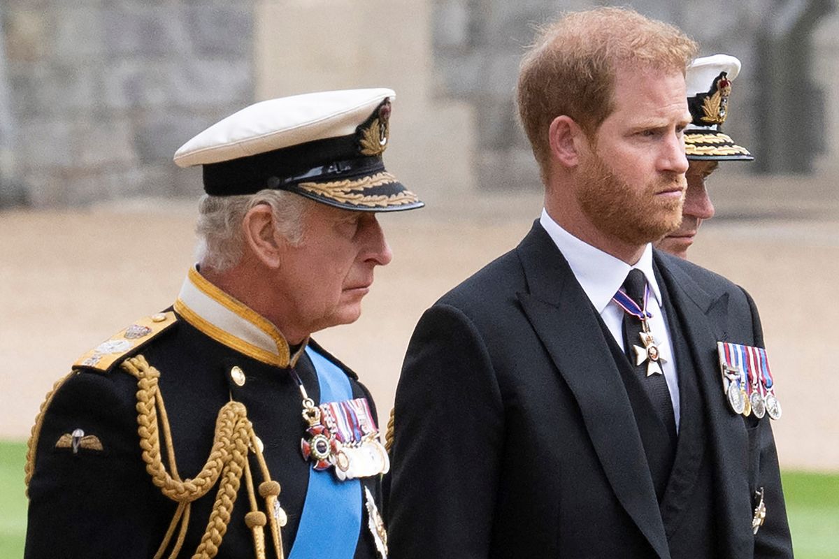 Prince Harry with King Charles