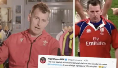 Nigel Owens settles the debate on the best captain he ever refereed