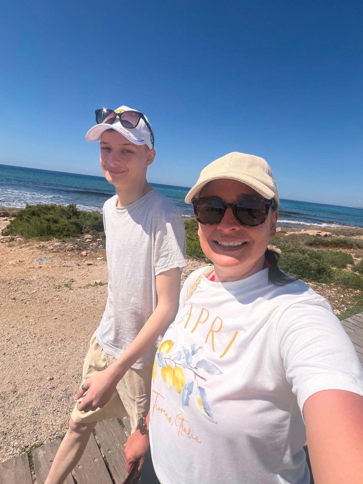 Roxy and her son Ethan