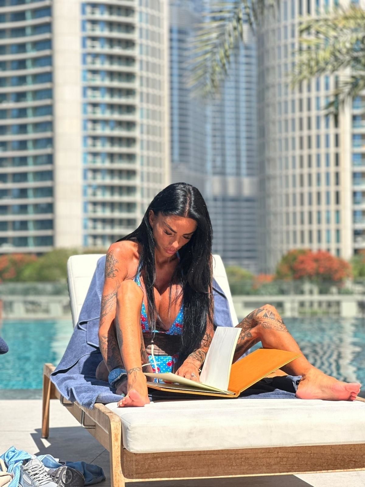 Katie jetted out to Dubai earlier this week