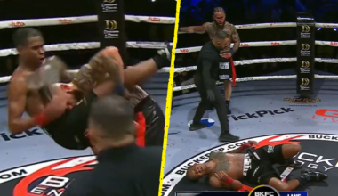 Bare-knuckle boxer gets instantly disqualified for using MMA move in bloody main event war