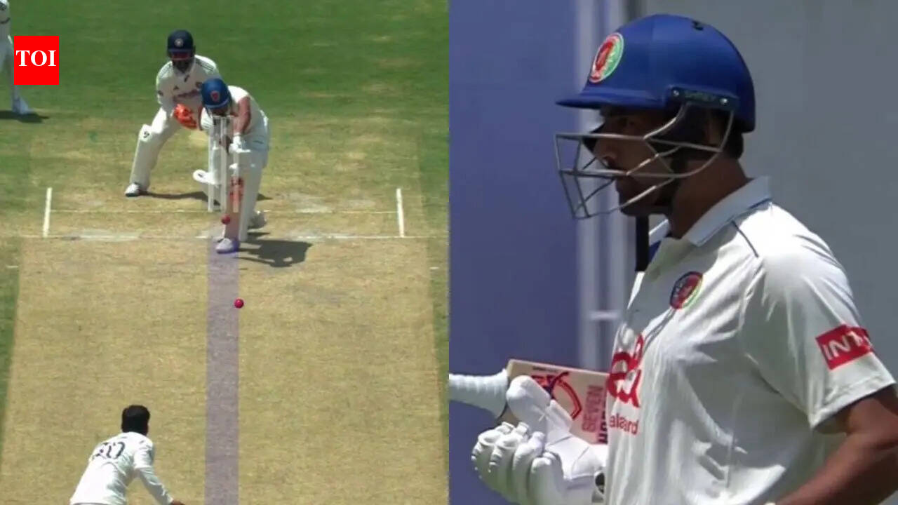 IND vs AFG: Mohammad Saleem Safi walks off without review as animated scenes unfold near Afghanistan dugout | Cricket News