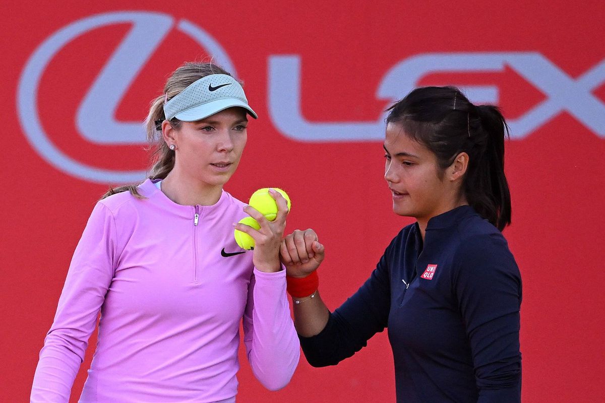 Katie Boulter and Emma Raducanu