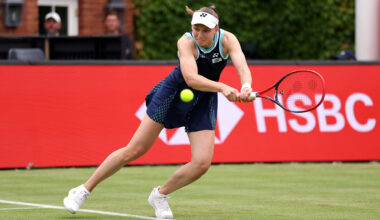 Two points from defeat, Rybakina edges Maria at Queen's
