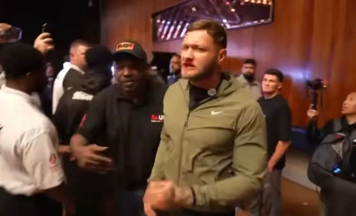He was punched by rapper and Misfits fighter Jordan McCann