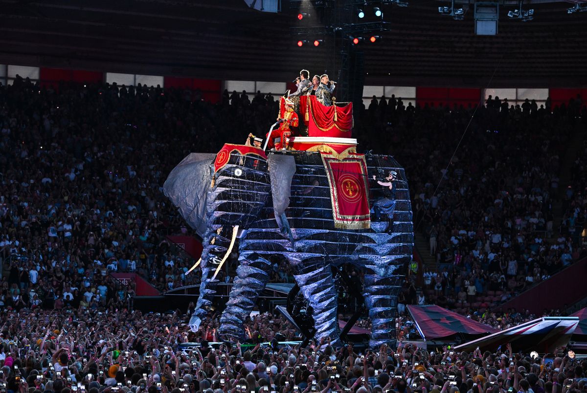 Take That on stage