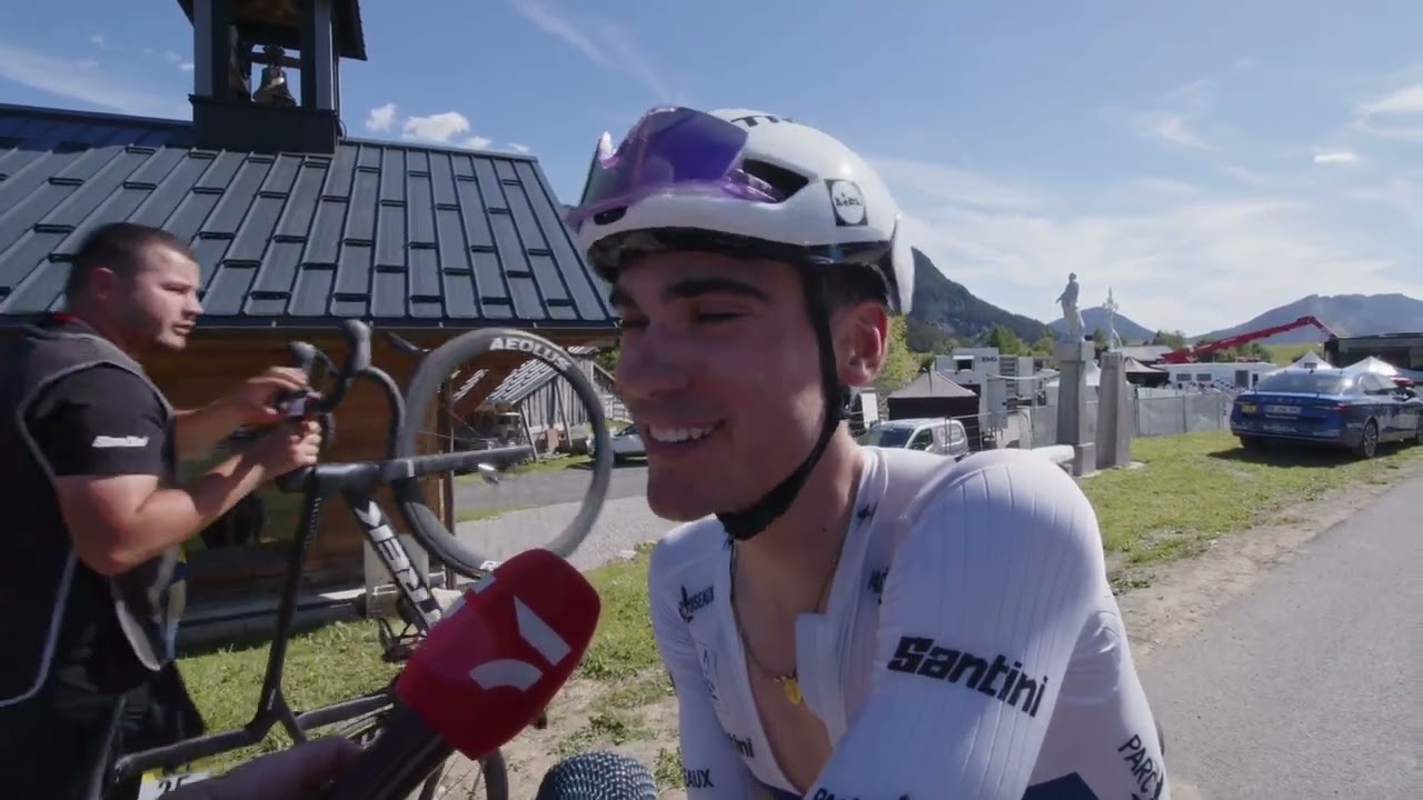 Juan Ayuso - Interview at the finish - Stage 8 - Tour Auvergne Rhône-Alpes 2026 - YouTube