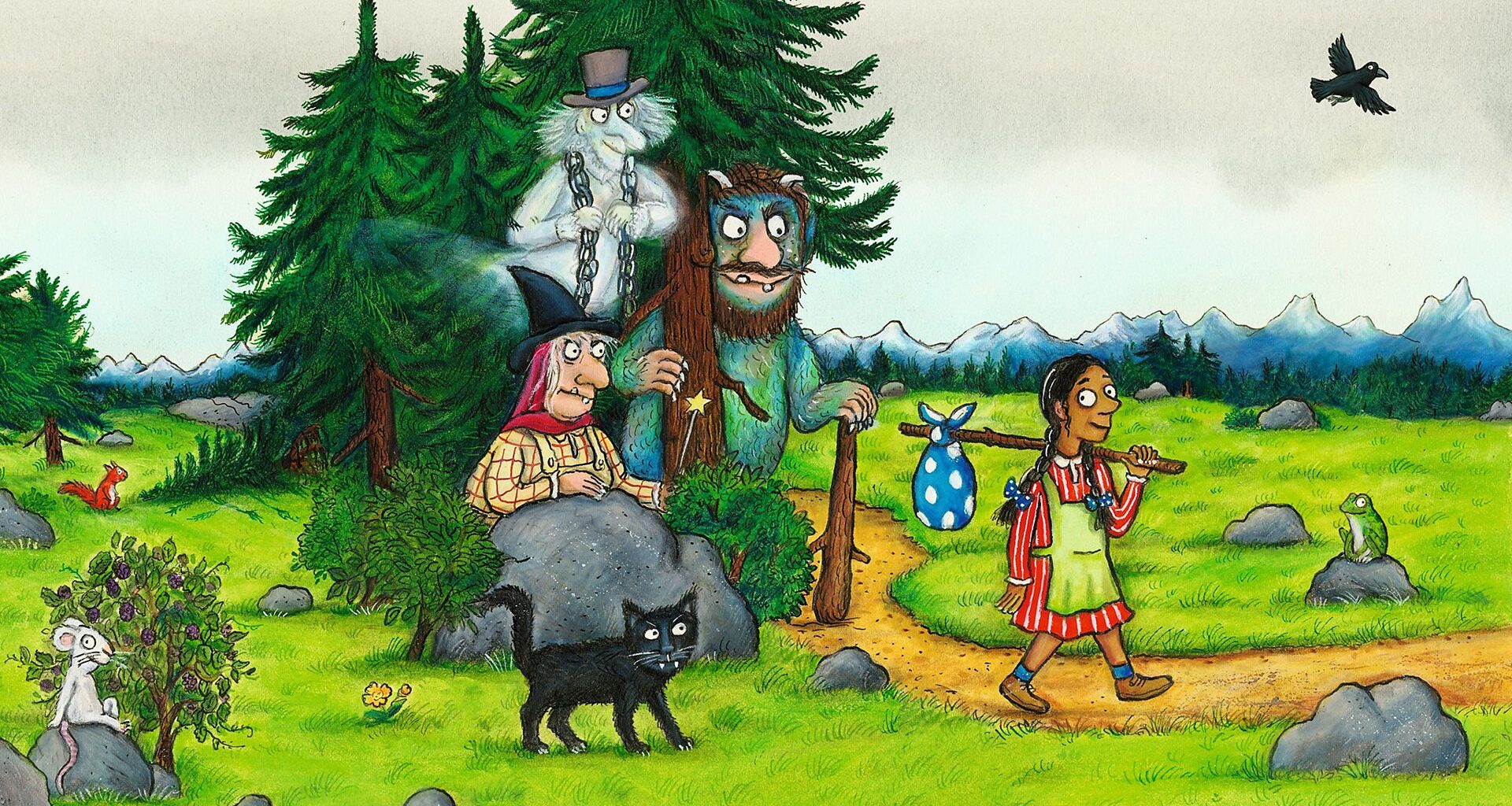 New animation The Baddies, based on the book by Dame Julia Donaldson and Axel Scheffler, coming to the BBC with Rob Brydon, Sheridan Smith and Alison Steadman to star