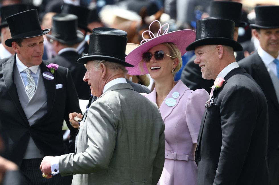 King Charles, Zara Tindall, Mike Tindall