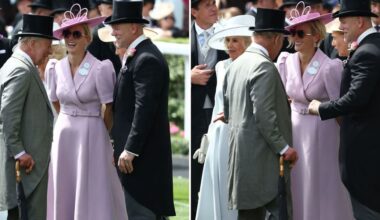 King Charles shares lovely moment with Zara Tindall at Royal Ascot
