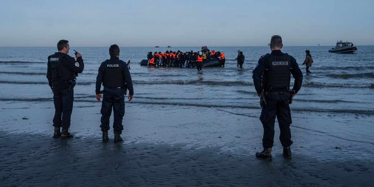 Migrant crisis: Hundreds of riot officers deployed to French beaches to track down illegals and stop small boat crossings