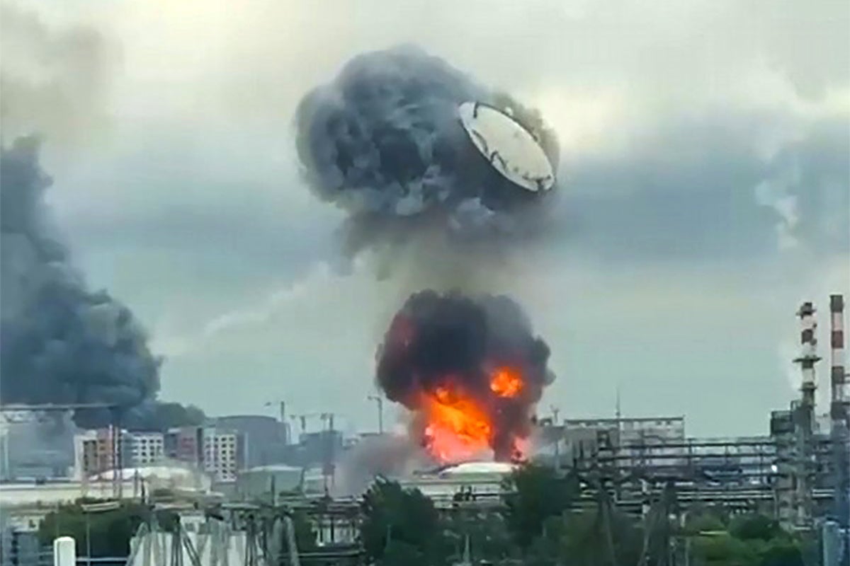 Ukraine-Russia war latest: Moscow suspends all flights as massive Ukrainian drone attack sparks oil refinery fire