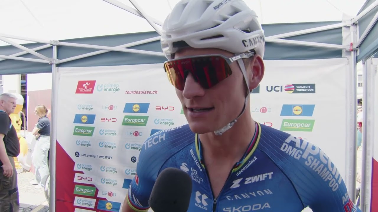Mathieu van der Poel - Interview at the start - Stage 2 - Tour de Suisse 2026 - YouTube