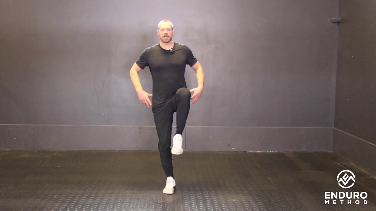 Single Leg Standing High Knee ISO Hold - YouTube