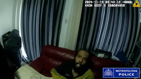 Police footage shows arrest of Waleed Saeed – video