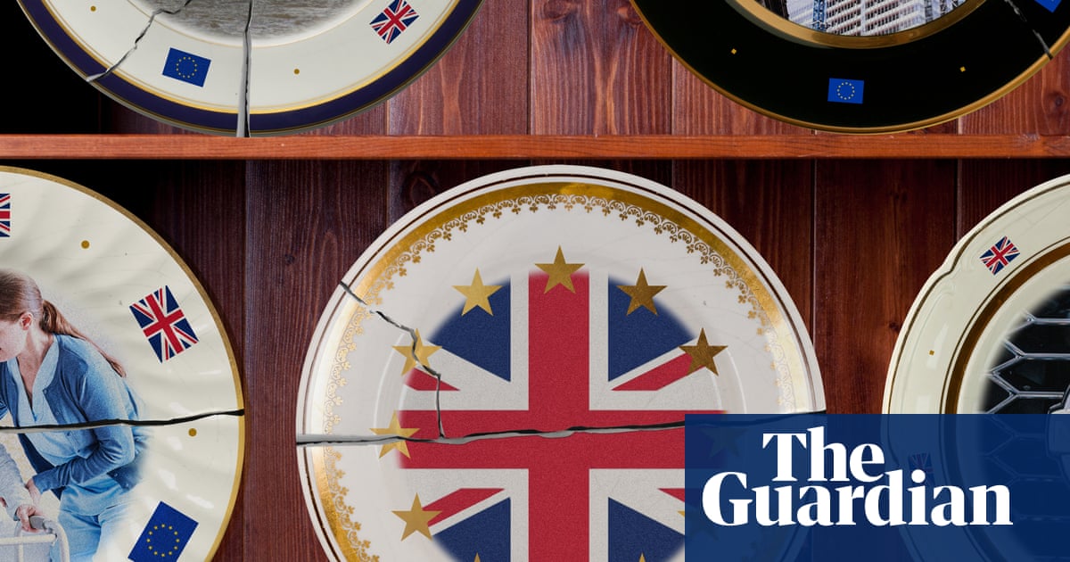 Boats, bankers and borders: five symbols that sum up Brexit a decade on | Brexit
