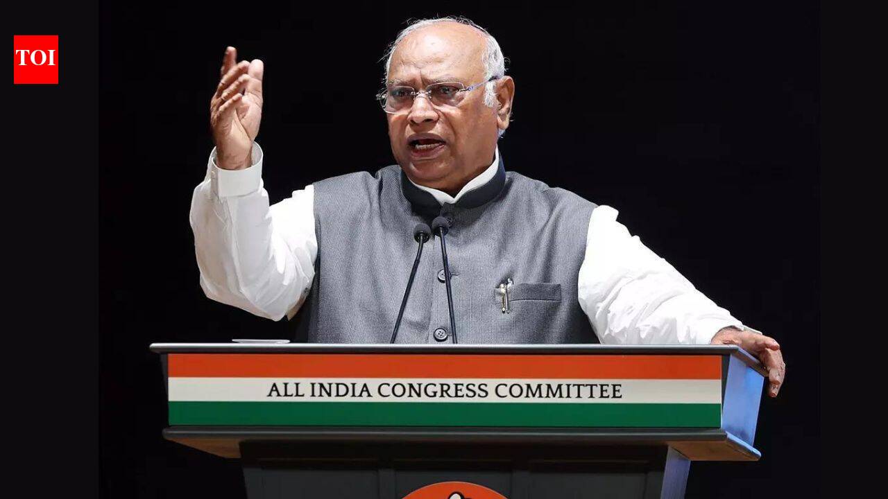 'BJP busy buying parties when people can't afford necessities': Mallikarjun Kharge targets Centre over inflation | India News