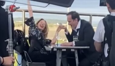 Kylie Minogue and Quentin Tarantino spotted filming in Welsh seaside town