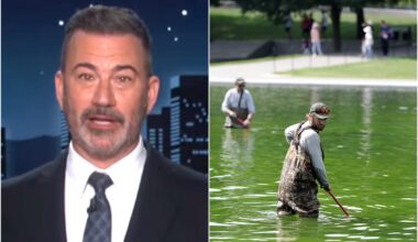 Jimmy Kimmel ruthlessly taunts Trump over DC’s algae-infested Reflecting Pool