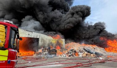 Major incident declared as explosions heard and smoke plumes seen across Cheshire and Merseyside