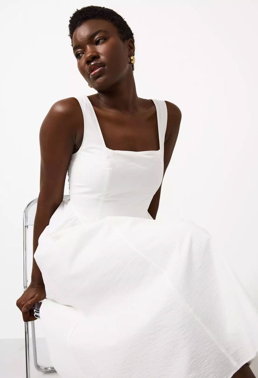 White Midi Tennis Dress