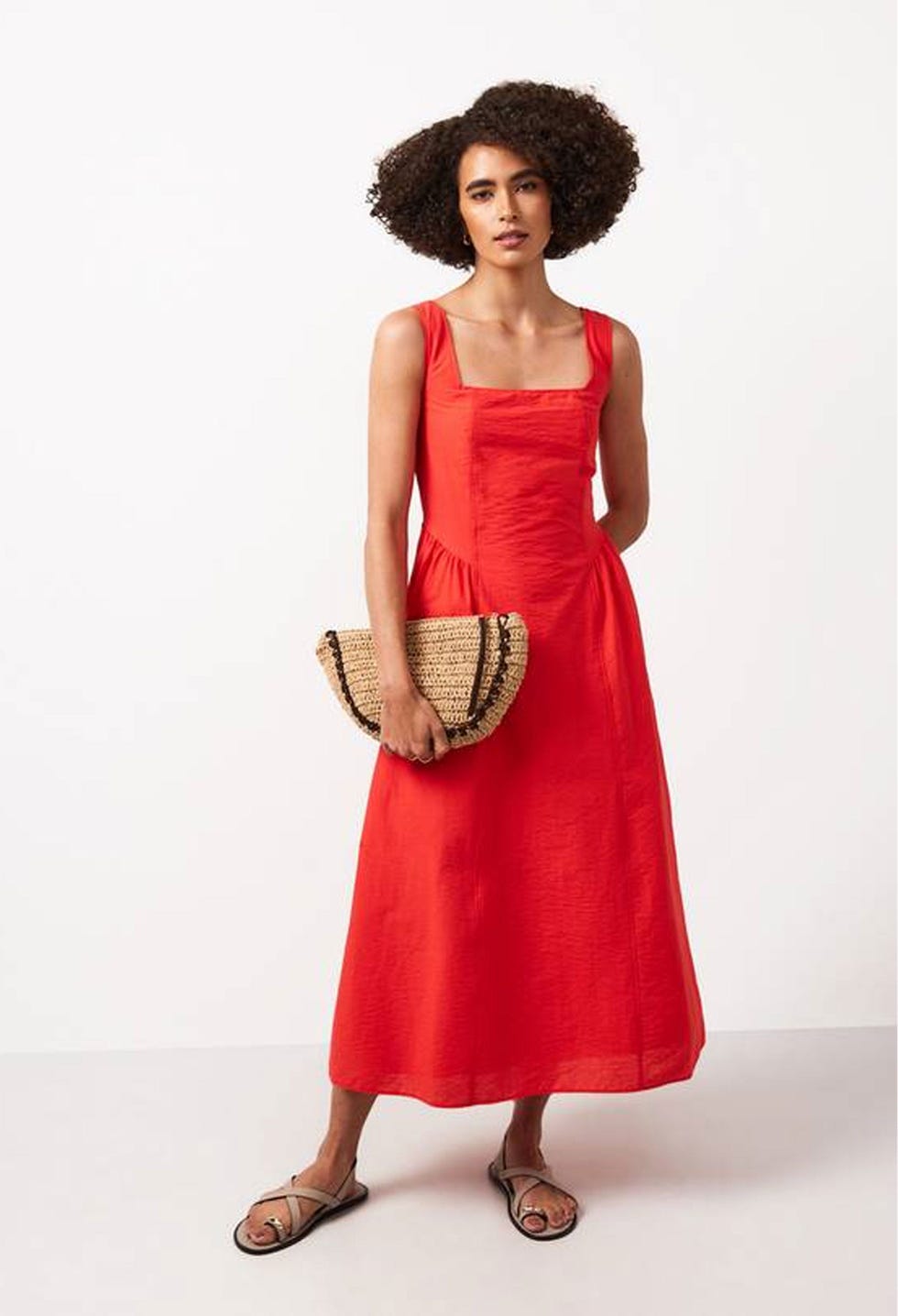 Red Midi Tennis Dress Red Midi Tennis Dress