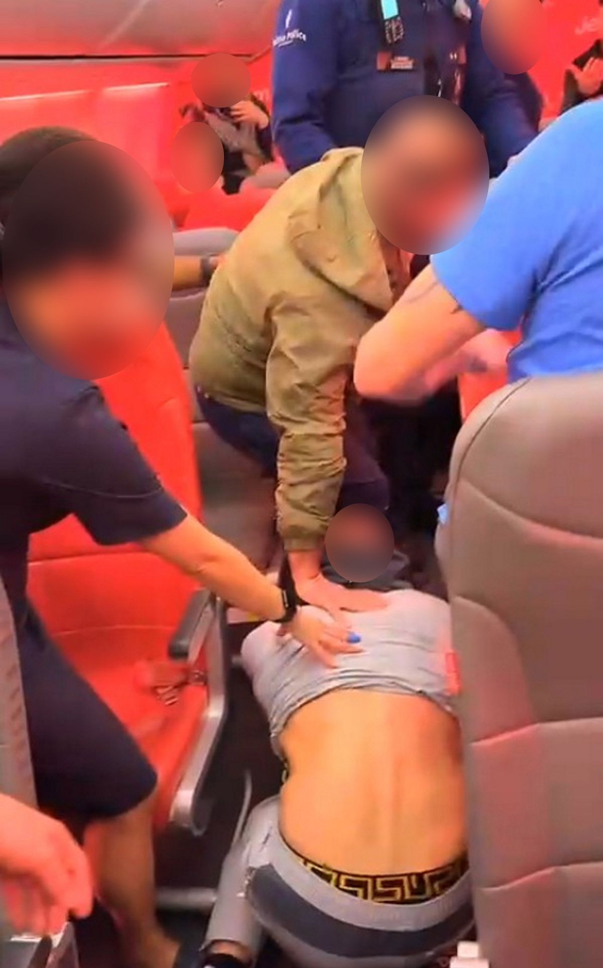 fight on plane