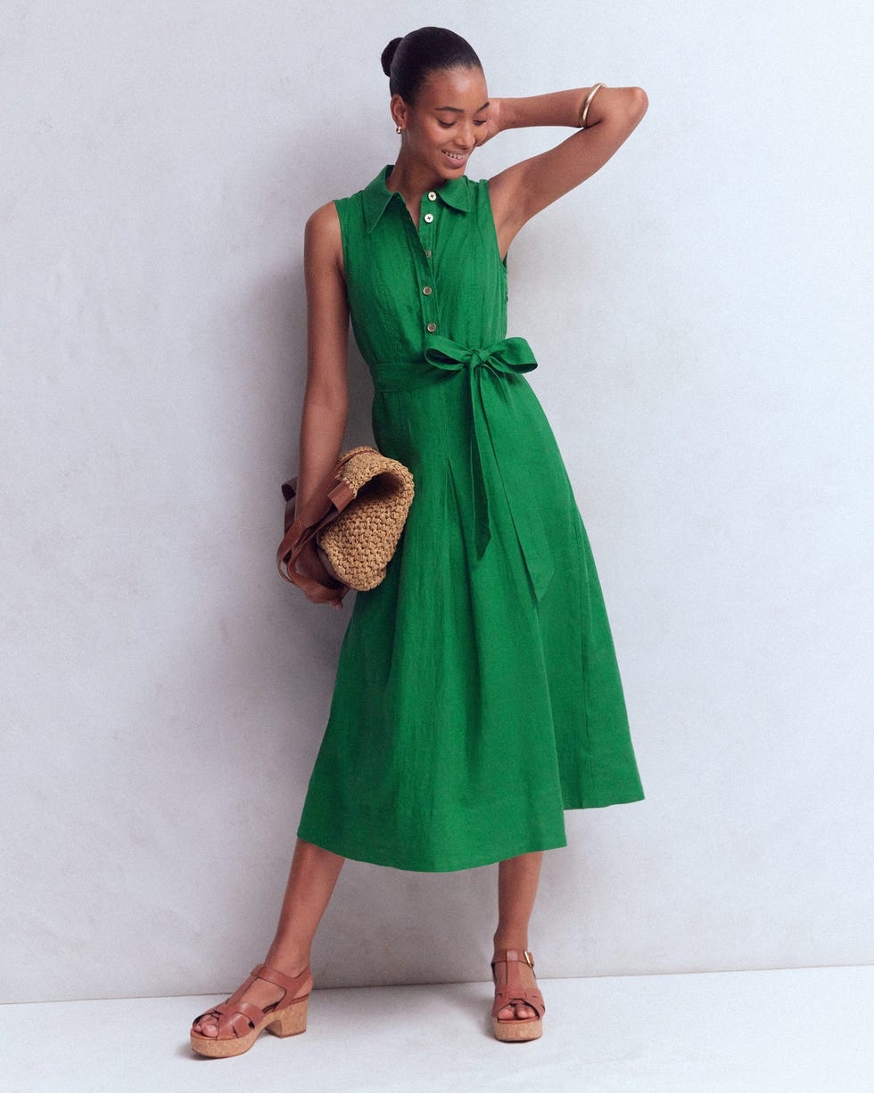 Belinda Linen Shirt Dress