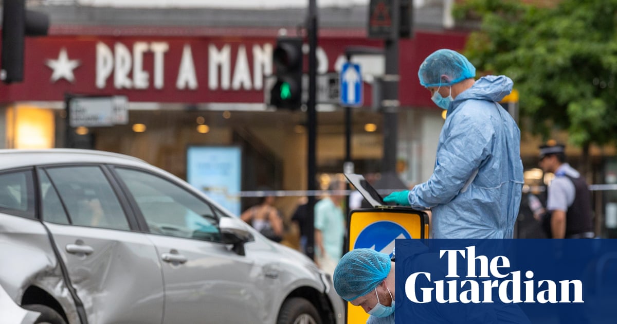 Man arrested on suspicion of attempted murder after car hits pedestrians in London | London