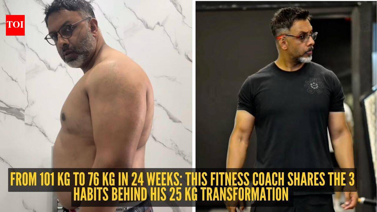 Zee Ali Transformation: From 101 kg to 76 kg in 24 weeks: This fitness coach shares the 3 habits behind his 25 kg transformation