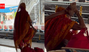 Elderly woman's viral yoga video at railway station inspires millions with fitness and discipline |