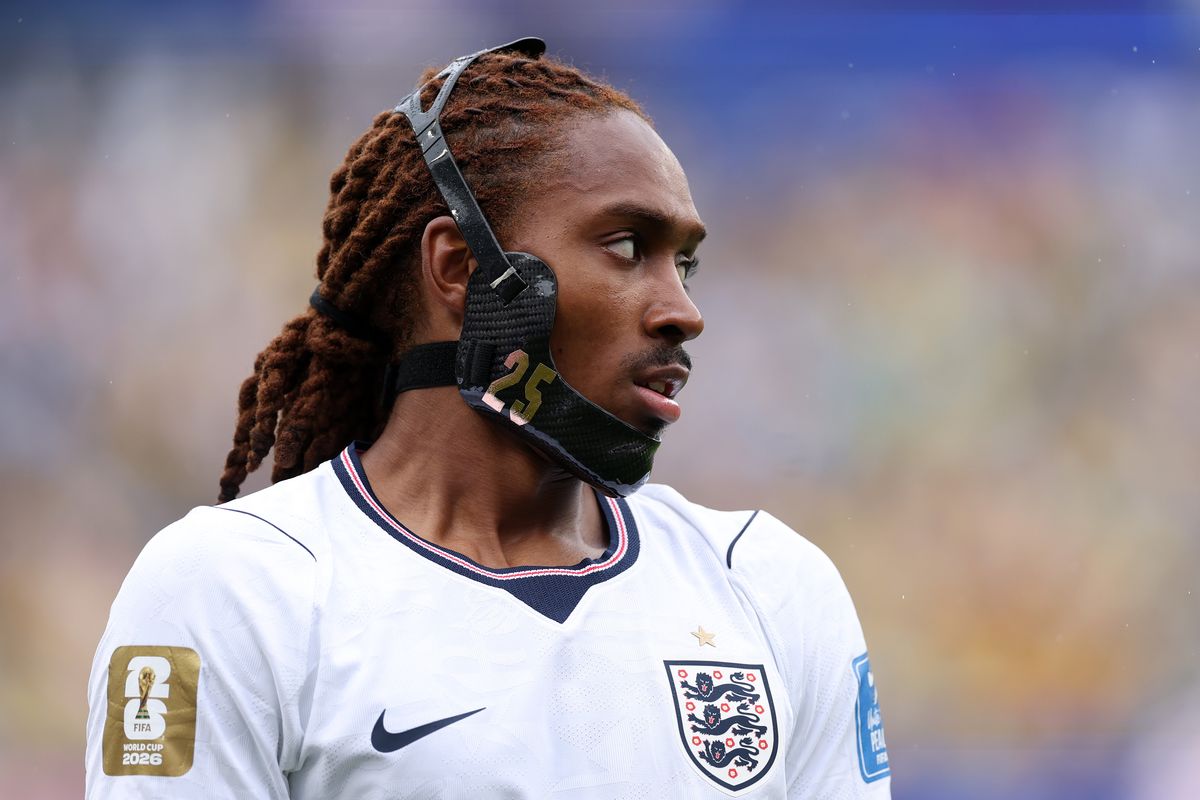 Djed Spence in action for England
